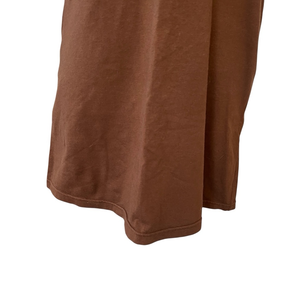 Vintage Y2K AEO halter sun dress brown cross strap tie back embroidered XS - Picture 12 of 16